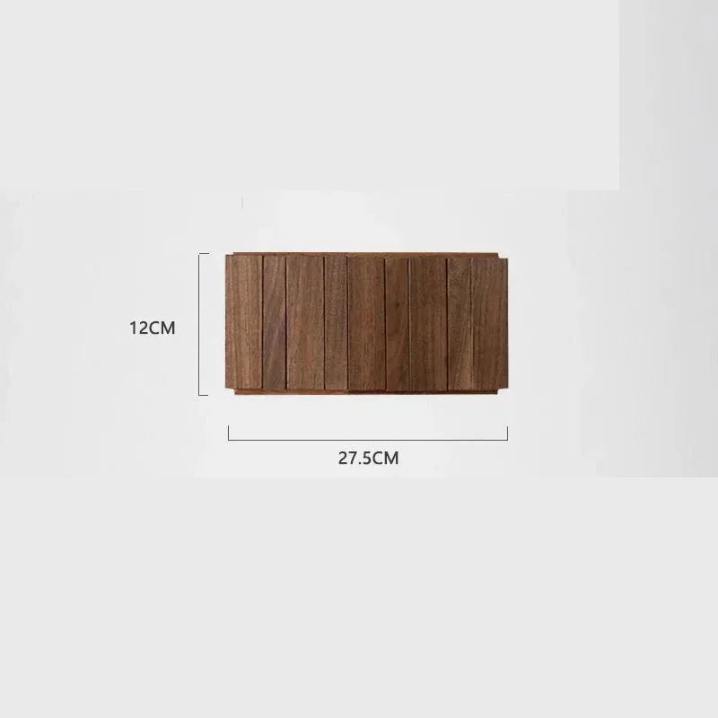 Wall-Mounted Coat Rack in Solid Wood, No Drill Hook Rail, 4 or 6 Hooks, Light or Dark, Entryway Organizer