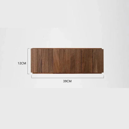 Wall-Mounted Coat Rack in Solid Wood, No Drill Hook Rail, 4 or 6 Hooks, Light or Dark, Entryway Organizer