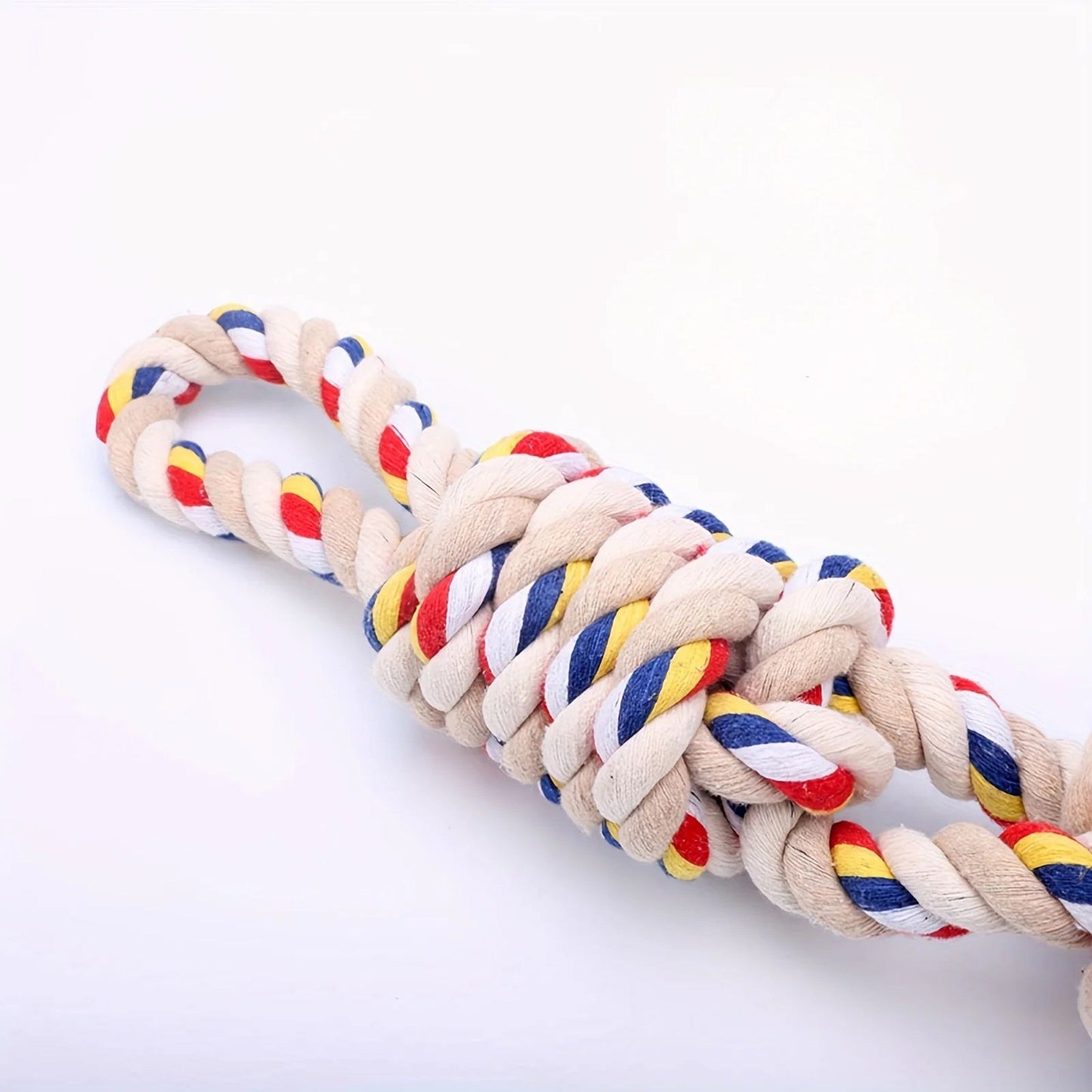 Durable Twisted Cotton Rope Toy for Active Dogs