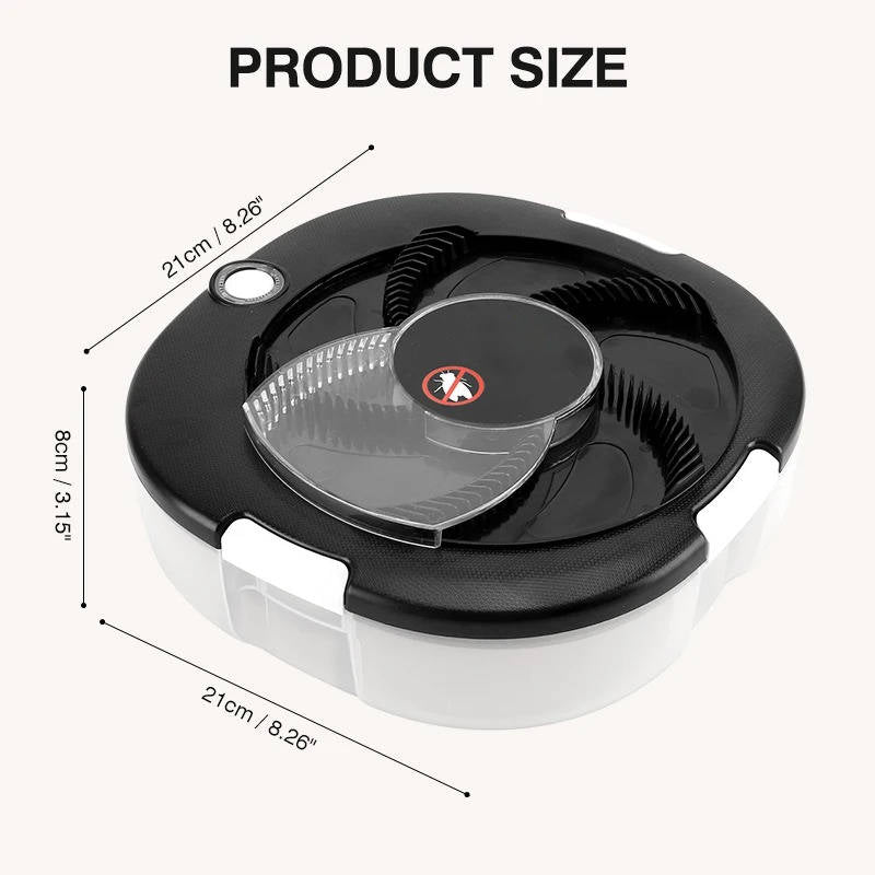 Automatic Insect Catcher with Rotating Mechanism and USB Recharge