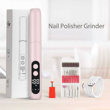 Compact Electric Nail Care System for Effortless Manicures and Pedicures