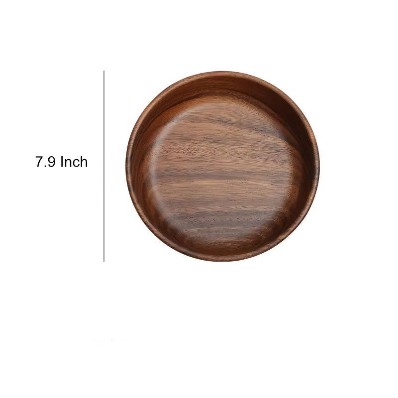 Boat-Shaped Walnut Serving Bowl for Salad, Fruit, and Snacks – 6.3 or 7.9 in