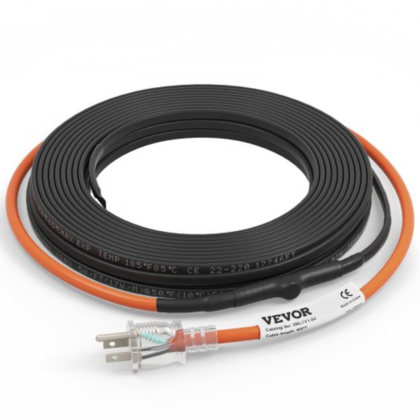 60ft Pipe Heat Cable with Smart Thermostat Control