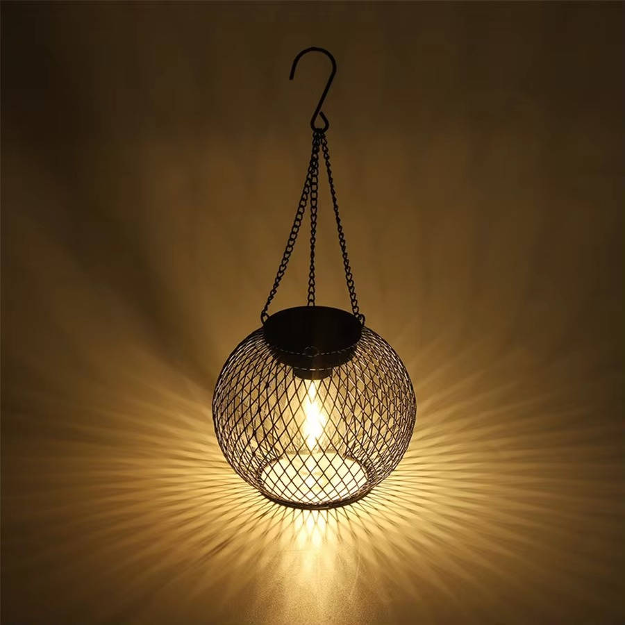 Eco-Friendly Hanging Lantern with Auto Light Sensor & 14-Hour Glow