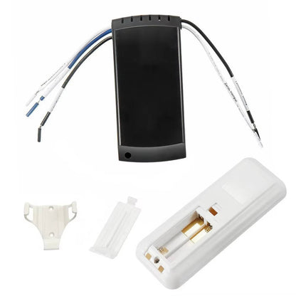 Smart WiFi Ceiling Fan Controller Kit - Remote with Dimmer, 3 Speeds, Timer