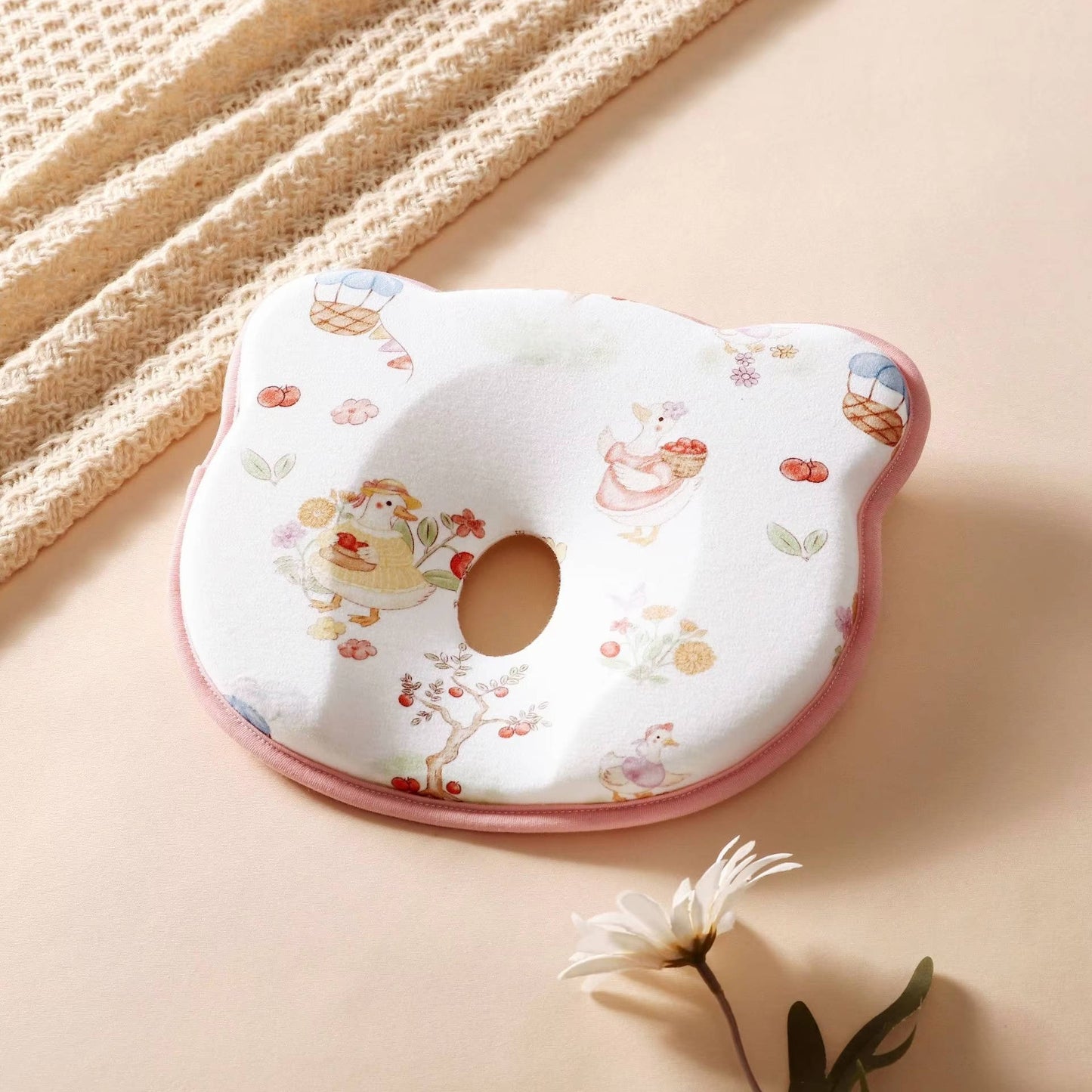 Comfort Cradle Pillow for Infants - Silicone Core Support
