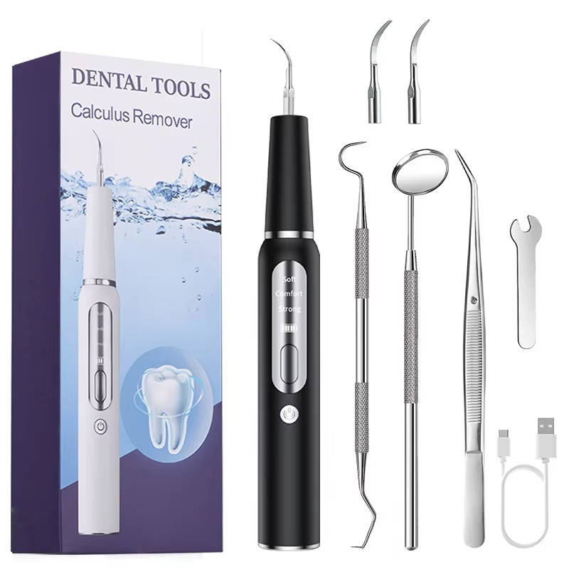 Rechargeable Canine Oral Care Device with LED Illumination and Gum Sensor