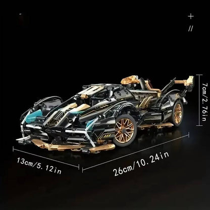 Dynamic Racer Construction Set with Functional Steering and Suspension, 1690 Pieces