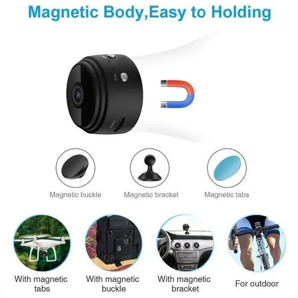 Versatile 1080p Wireless Magnetic Security Camera