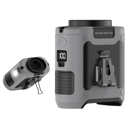 Portable Waist Cooler with 10000mAh Power and LED Light