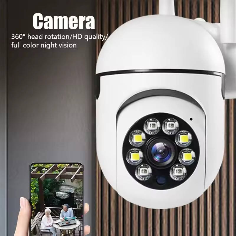 Dual Pack of Smart Outdoor WiFi Surveillance Cameras with Night Vision
