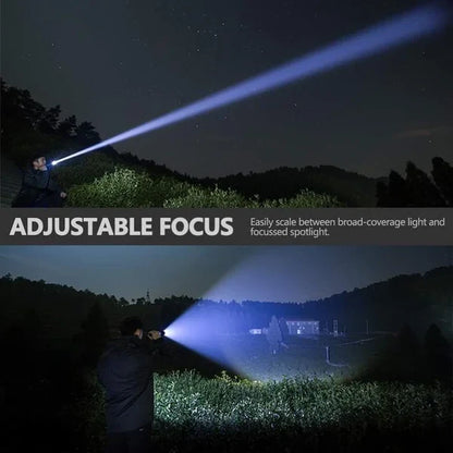 100000 Lumens Powerful Rechargeable Flashlight