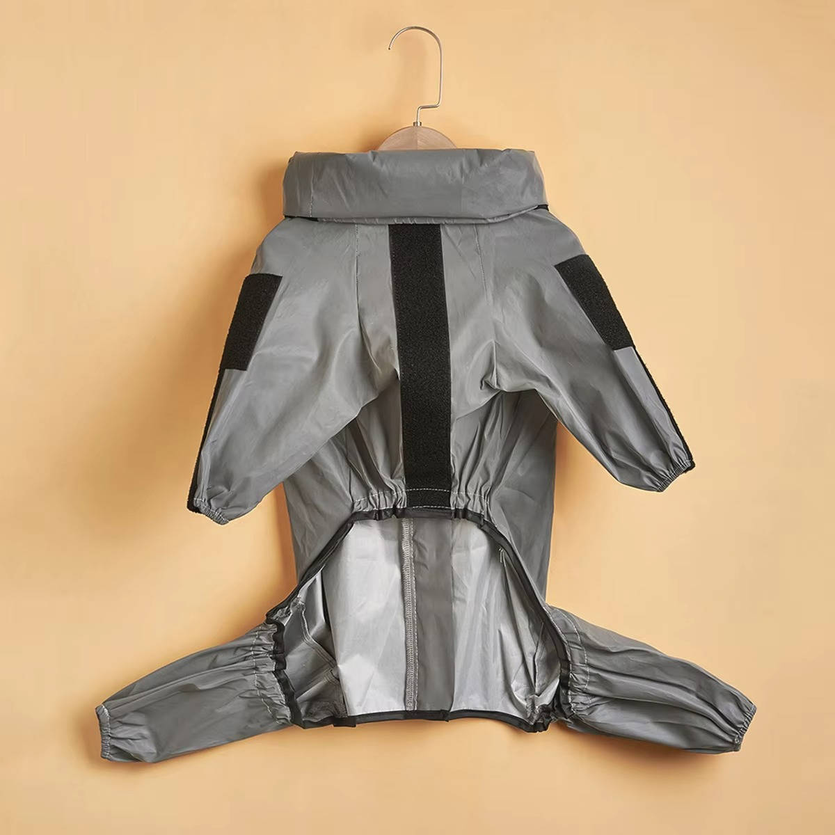 Reflective Waterproof Dog Rain Jacket with Hood and Treat Pocket, M to 5XL