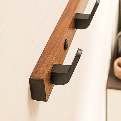 Elegant Wall-Mounted Coat Organizer with 4 Sturdy Hooks