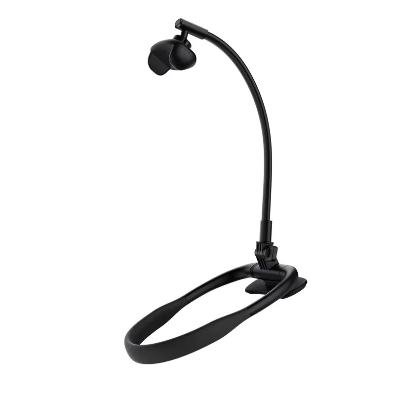 Ergonomic Phone Stand with Aluminum Frame and 360-Degree Flexibility
