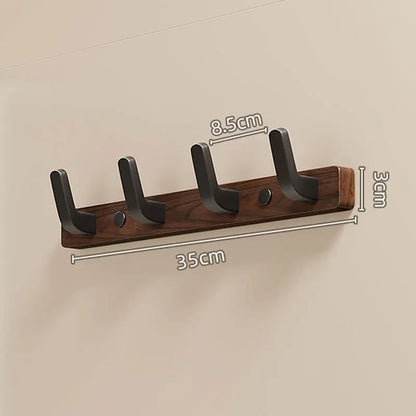 Elegant Wall-Mounted Coat Organizer with 4 Sturdy Hooks