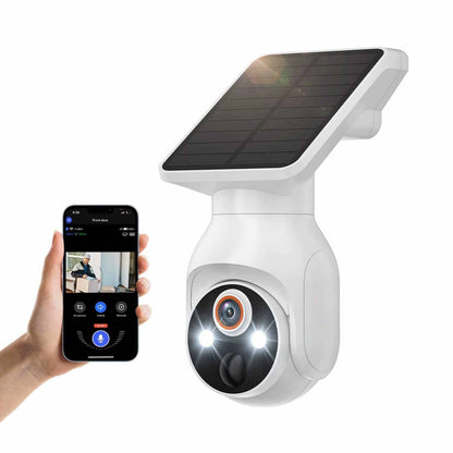 Wireless Solar-Powered Security Camera with 2K HD Night Vision