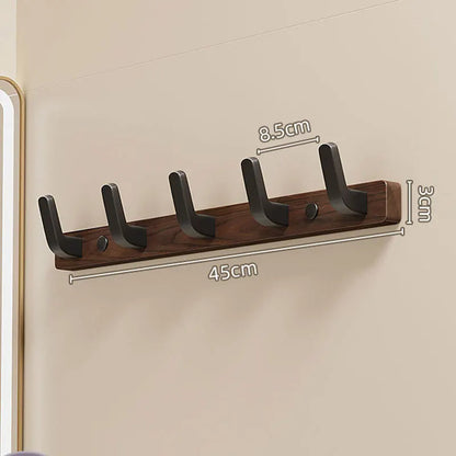 Elegant Wall-Mounted Coat Organizer with 4 Sturdy Hooks