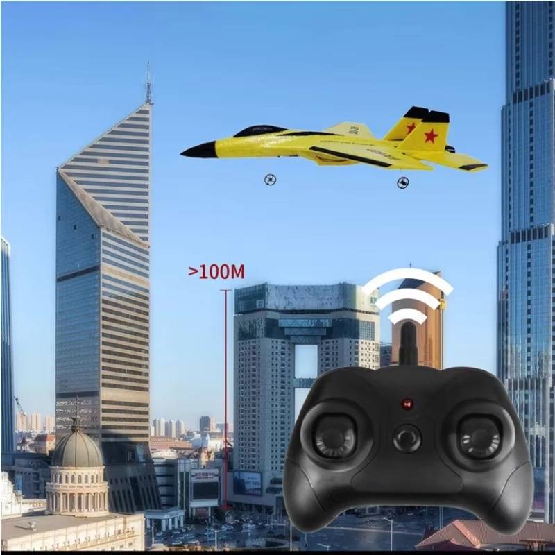Easy Launch RC Glider with Dual Channel Remote and LED Lights