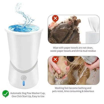 Effortless Paw Cleaning Device with Dual Speed Features