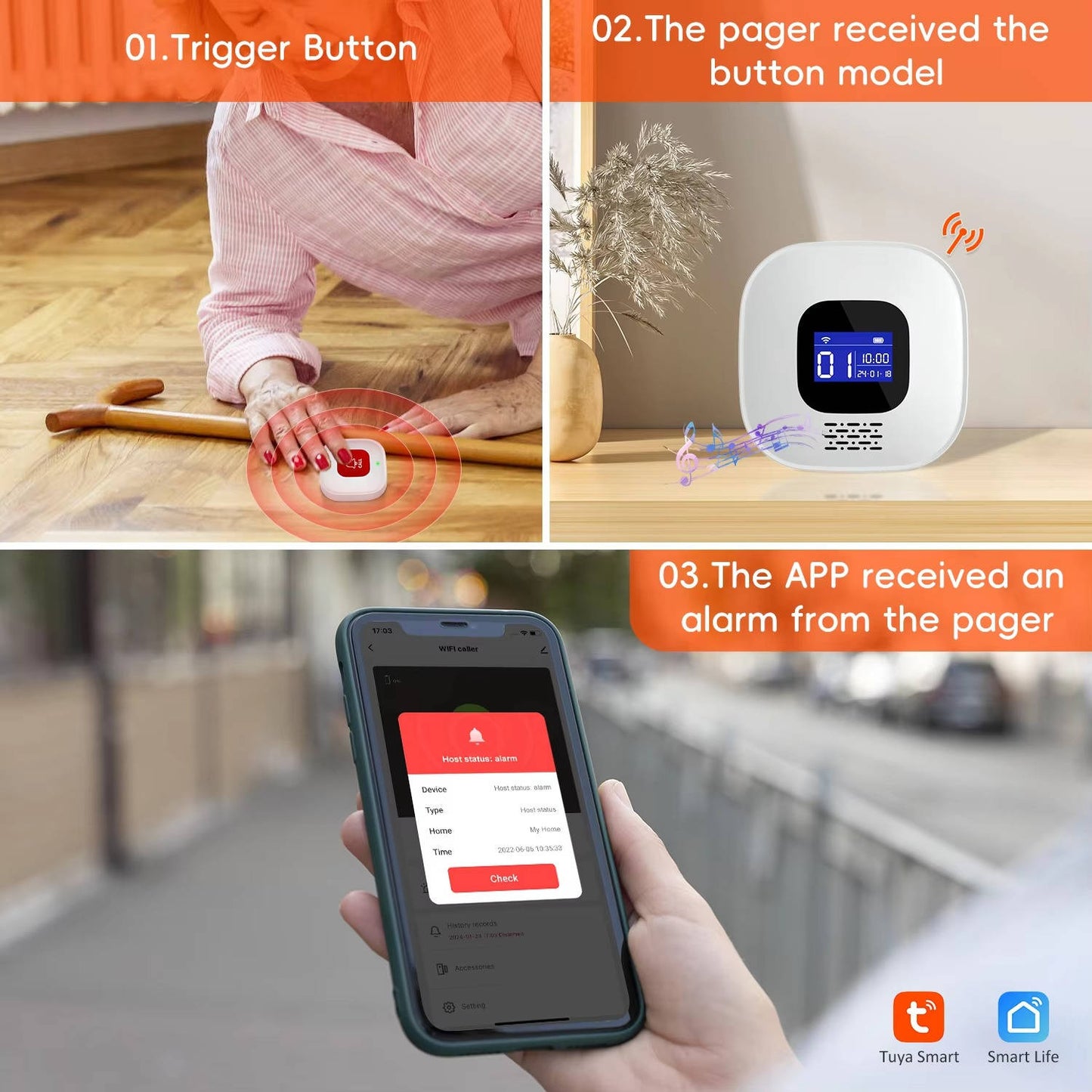Reliable Emergency Alert System for Seniors with Wireless Connectivity