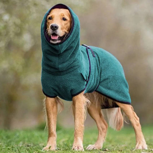 Winter Coat for Dogs - Waterproof Plush Jacket with Reflective Strips, Velcro and Harness Opening, Available in Sizes S to 5XL, 6 Colors