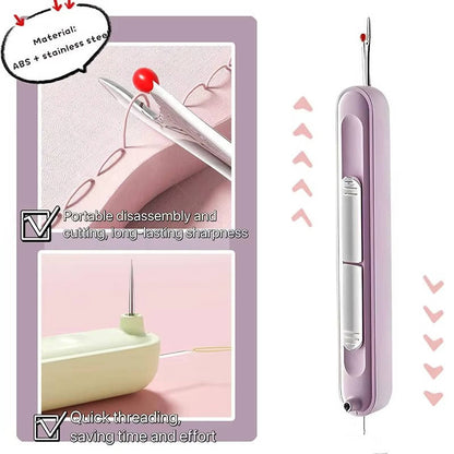 Effortless Needle Threading and Seam Repair Tool