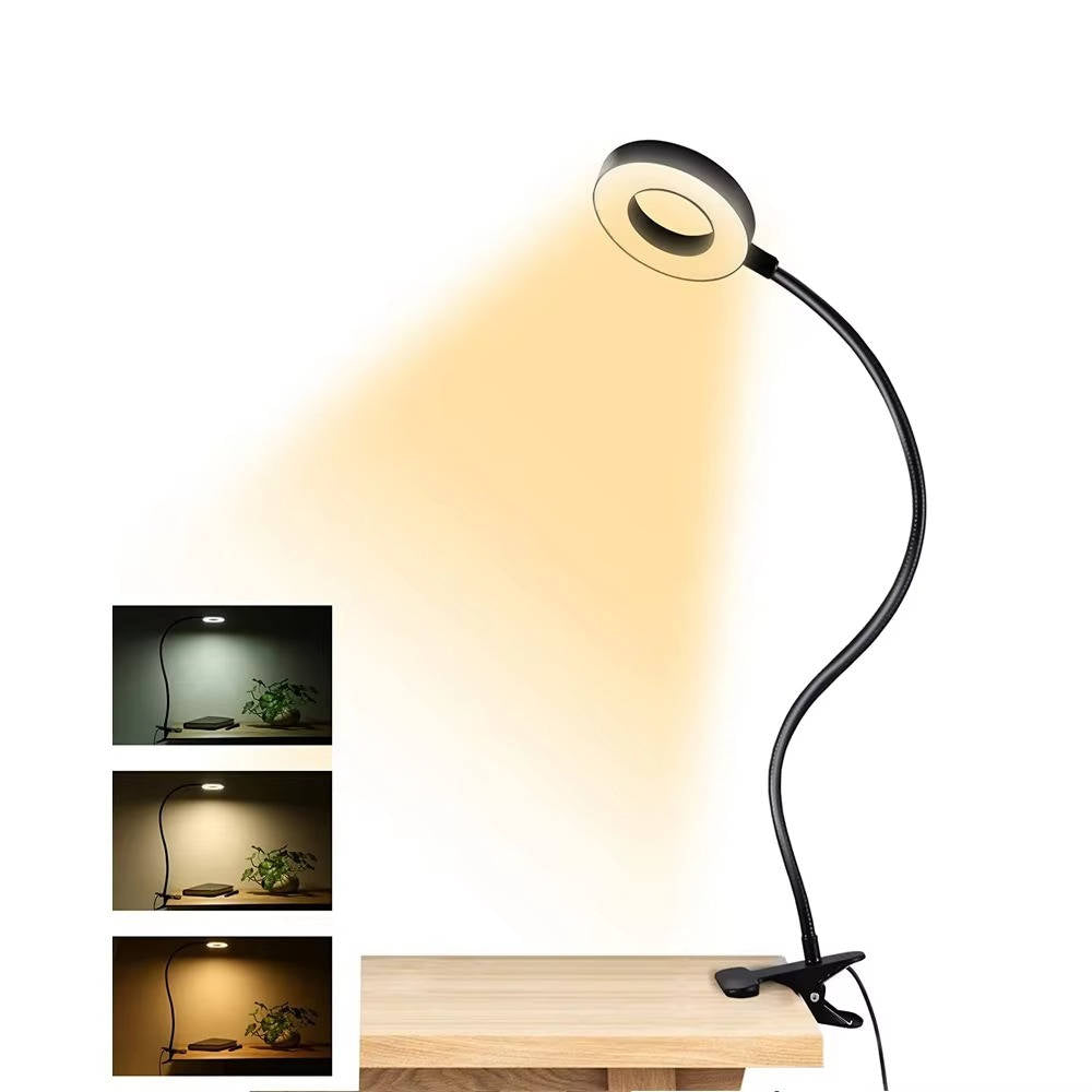 Versatile Adjustable Desk Light with USB Power & 3 Color Options