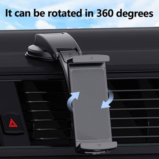 360-Degree Tablet Car Mount with Secure Suction Grip
