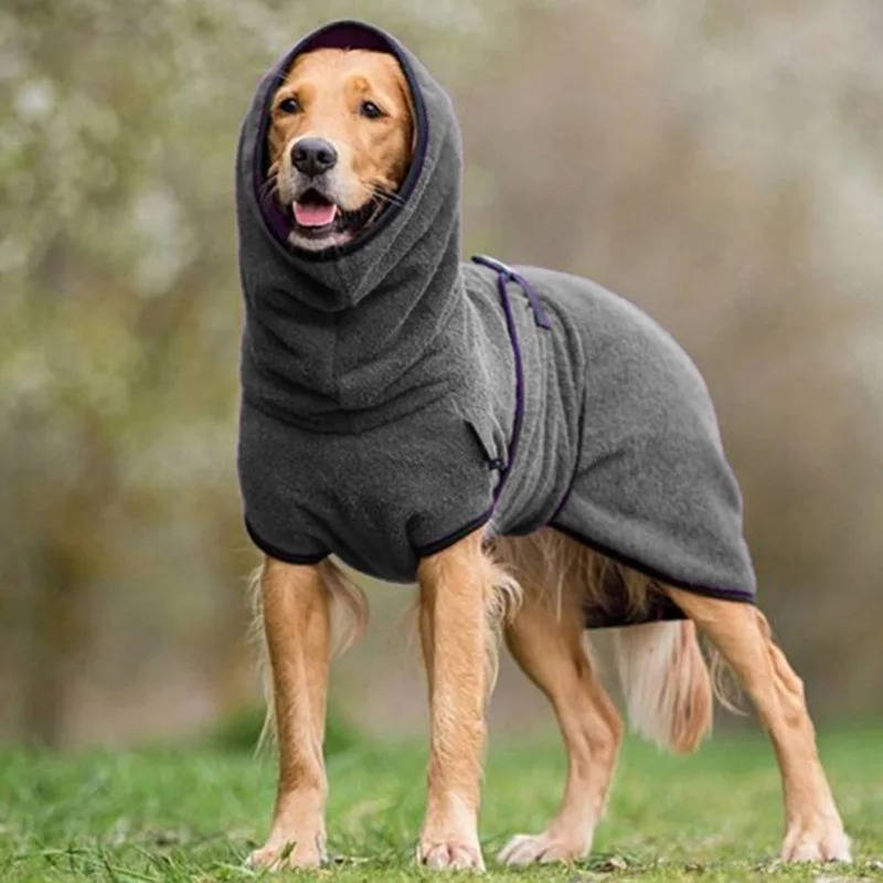 Winter Coat for Dogs - Waterproof Plush Jacket with Reflective Strips, Velcro and Harness Opening, Available in Sizes S to 5XL, 6 Colors