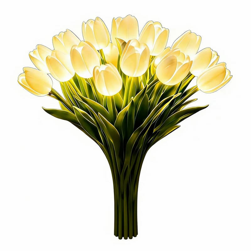 Charming Blossom LED Table Lamp - Battery Operated Floral Light