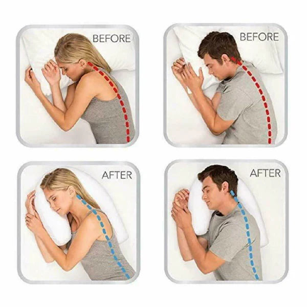 Comfort-First Side Sleeper Pillow for Ear Relief