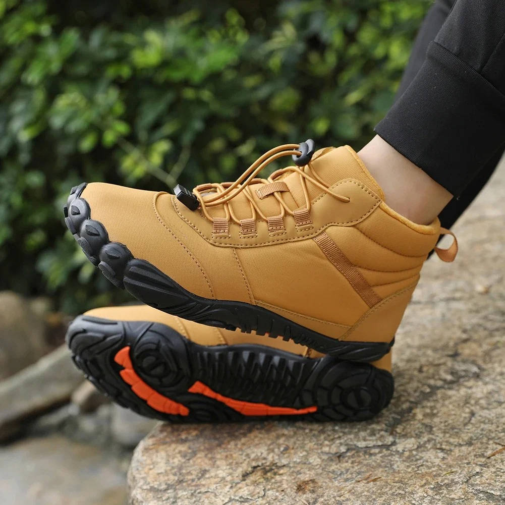 Insulated Winter Boots for Men - Waterproof, Snowproof, Fleece Lined, Wide Toe Box, Zero Drop