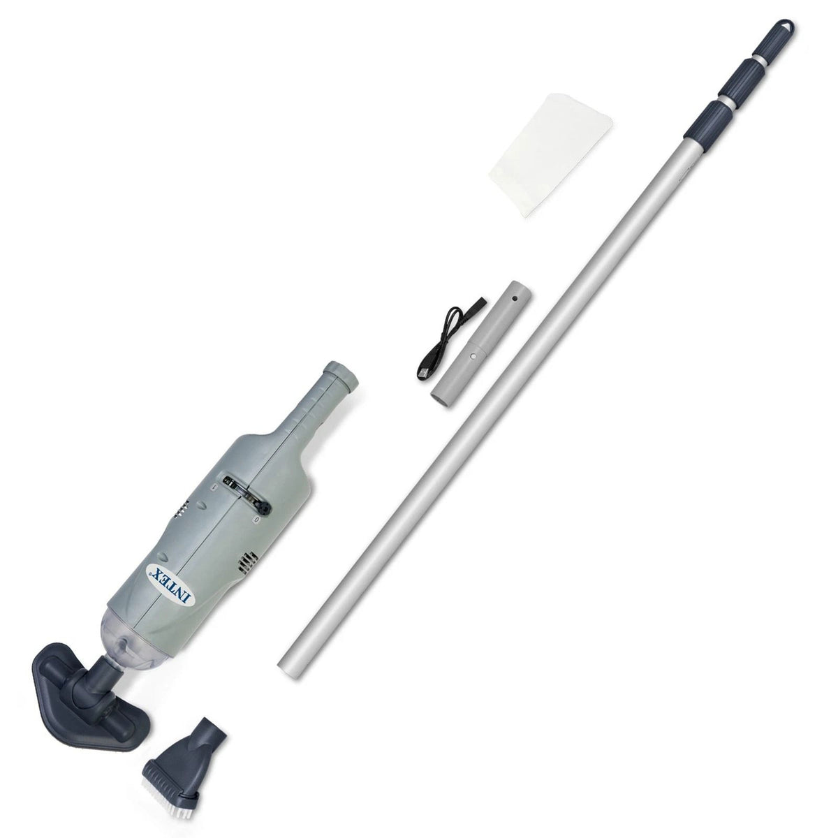 Wireless Pool Cleaning Device with Dual Brush Attachments