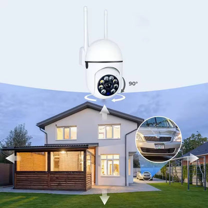 Dual Pack of Smart Outdoor WiFi Surveillance Cameras with Night Vision