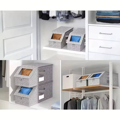 Double Set of Stackable Cap Organizers – Holds 24 Hats