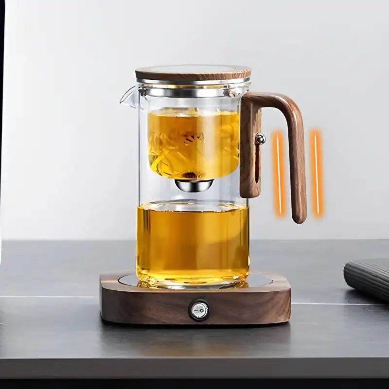 Elegant Glass Teapot with Detachable Infuser and Spout