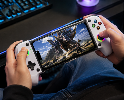 Bluetooth Gamepad for Mobile Gaming - Wireless Controller for iPhone & Android with Hall Effect Joysticks