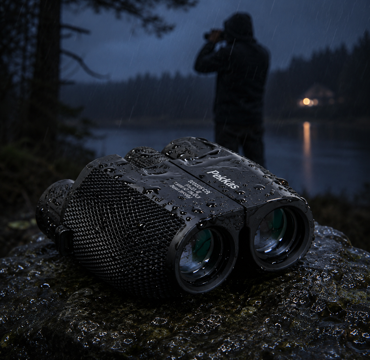 High Power Waterproof Binoculars with 10X Magnification and FMC Lens for Hunting and Birdwatching