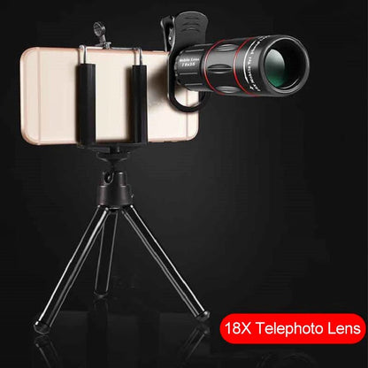 18X Zoom Smartphone Lens with Sturdy Aluminum Frame