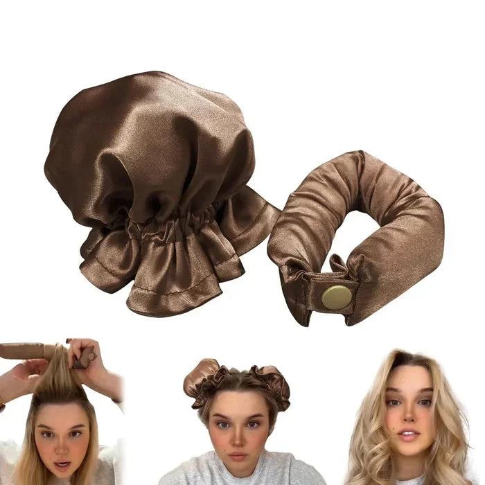 Satin Hair Curlers for Effortless Overnight Waves