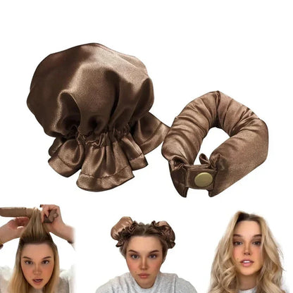 Satin Hair Curlers for Effortless Overnight Waves