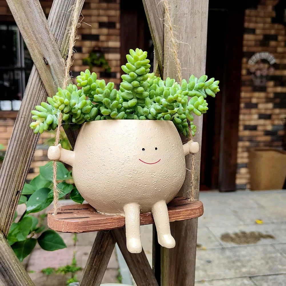 Charming Suspended Planter for Small Greens