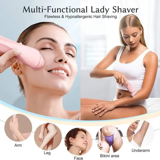 SilkSmooth Women's Electric Shaver - 3D Floating Foil Design