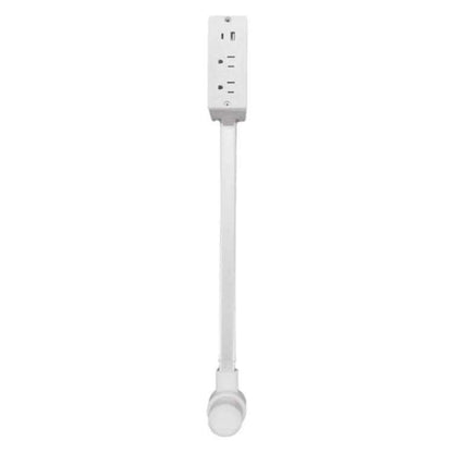 30-Inch Extendable Power Hub with Dual USB Ports