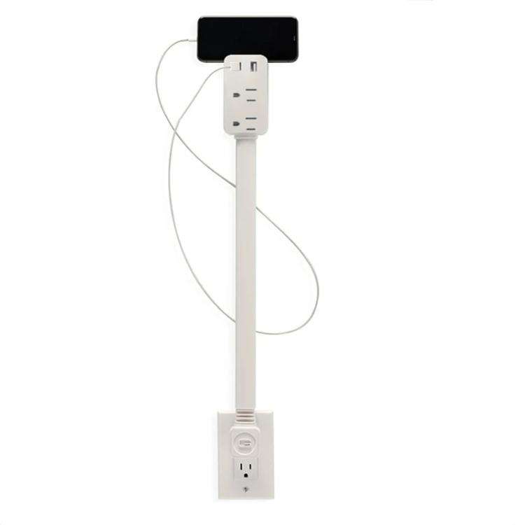 30-Inch Extendable Power Hub with Dual USB Ports