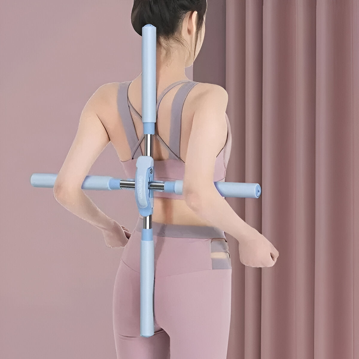 Posture Perfect Stick: Adjustable Alignment Tool with Foam Comfort