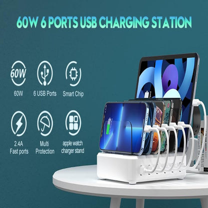 Ultimate 6-Port USB Charging Hub for All Your Devices