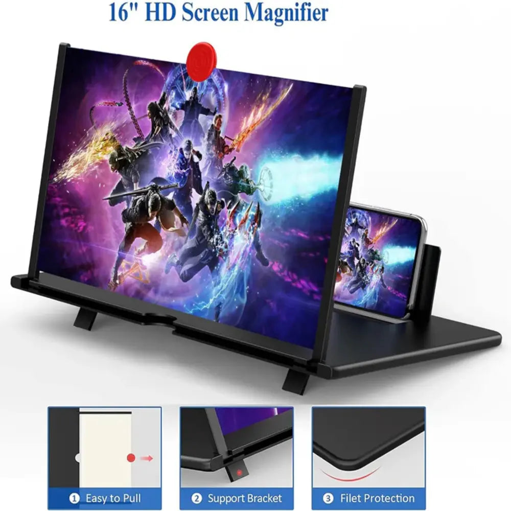 16-Inch Mobile Display Enhancer for Movies and Gaming
