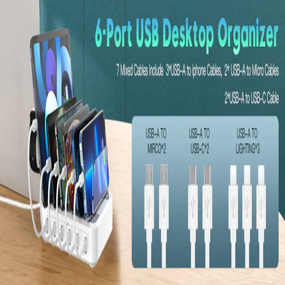 Ultimate 6-Port USB Charging Hub for All Your Devices